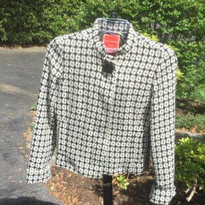 Isaac Mizrahi Mock Collar Jacket